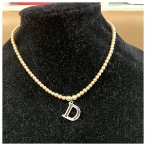 Authentic Vintage  Women Dior Peal Necklace